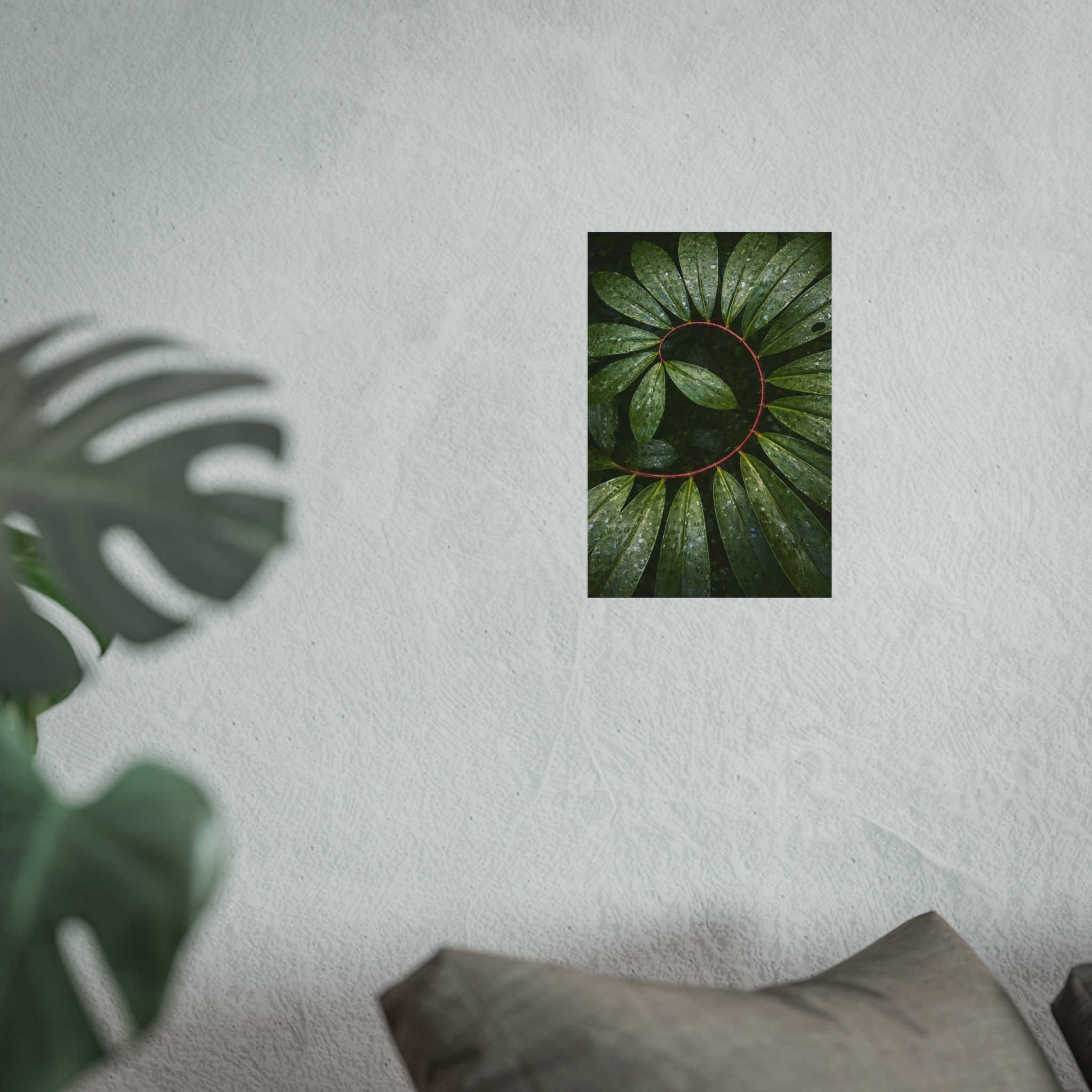 Verdant Halo — Botanical Wreath Fine Art Print - Image 2