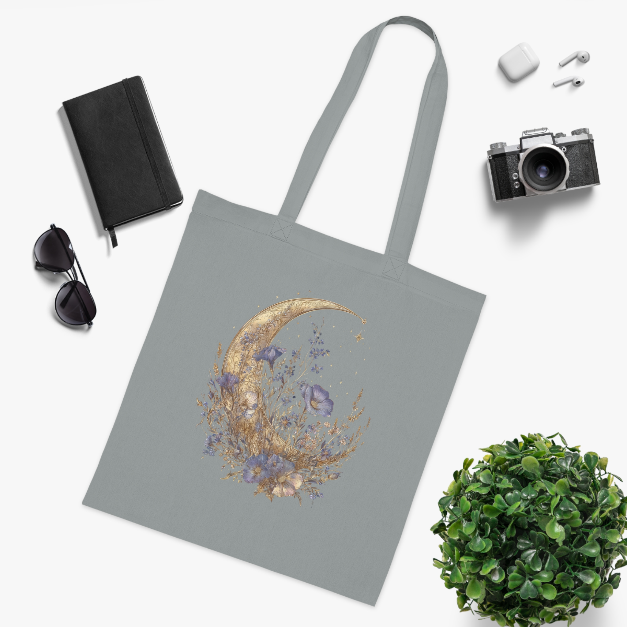 Astromera Moon Phases Tote Bag – Celestial Lunar Cotton Shopper - Image 3
