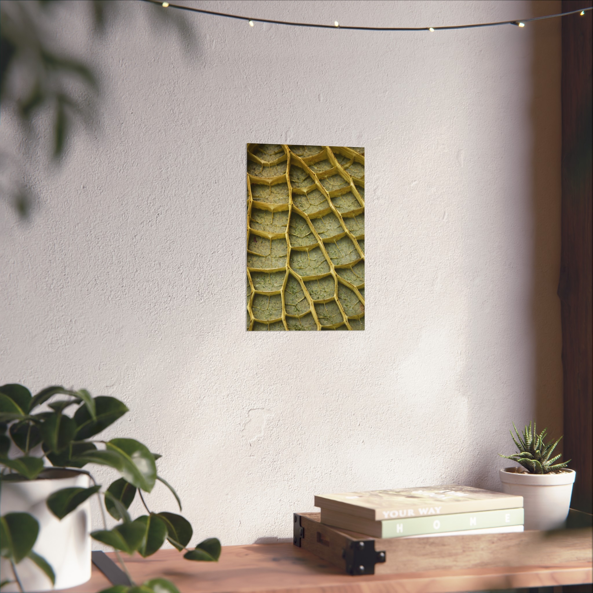 Emerald Lattice — Botanical Macro Fine Art Print - Image 3