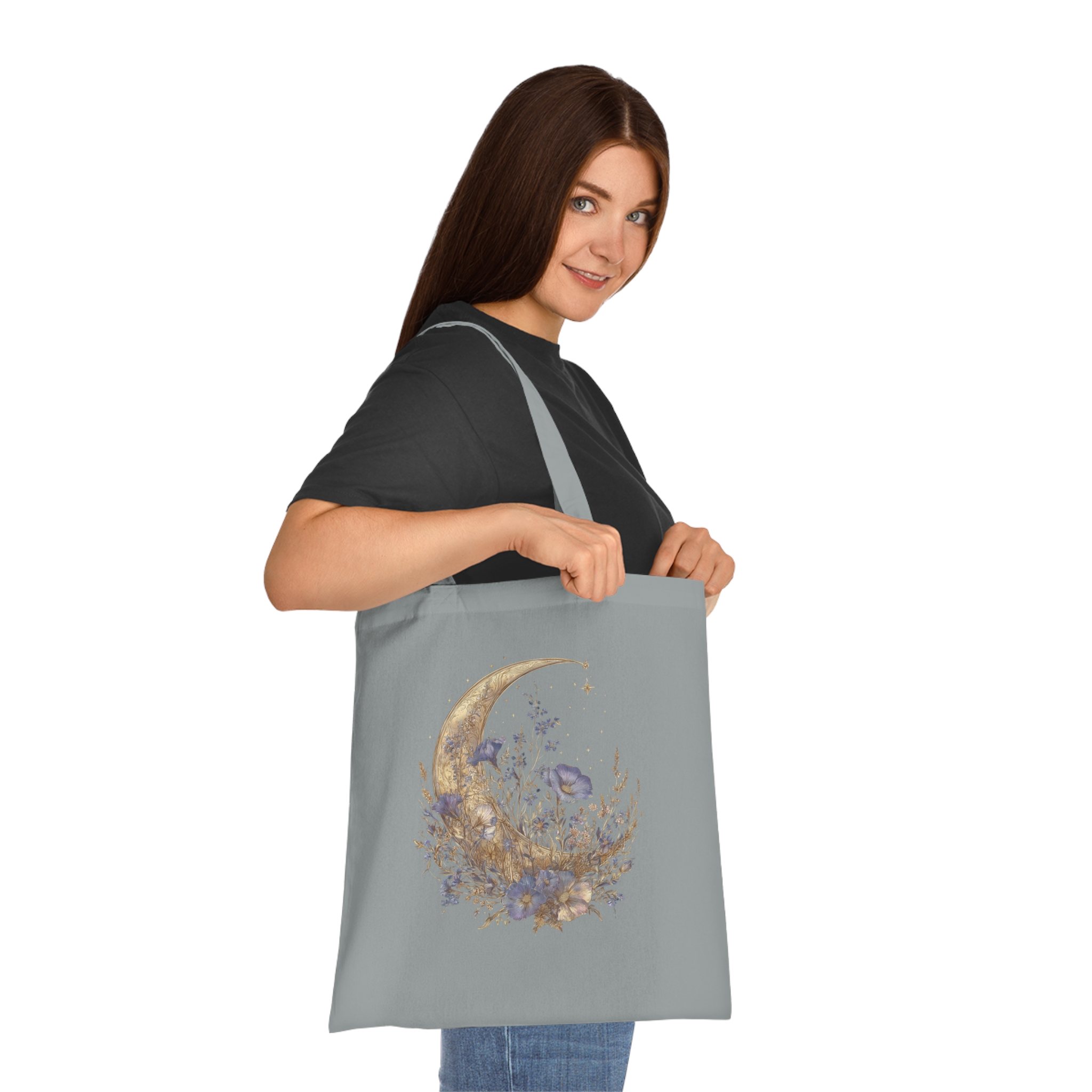 Astromera Moon Phases Tote Bag – Celestial Lunar Cotton Shopper - Image 4