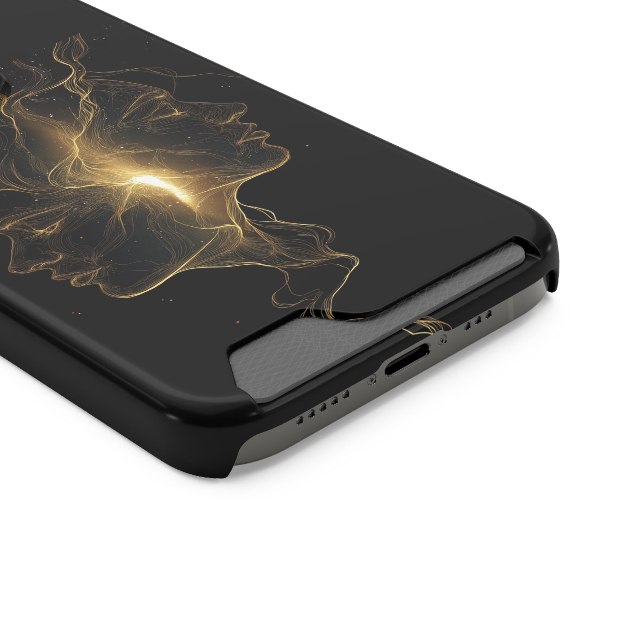 Gemini Zodiac Phone Case with Card Holder – Celestial Gold Twins - Image 42