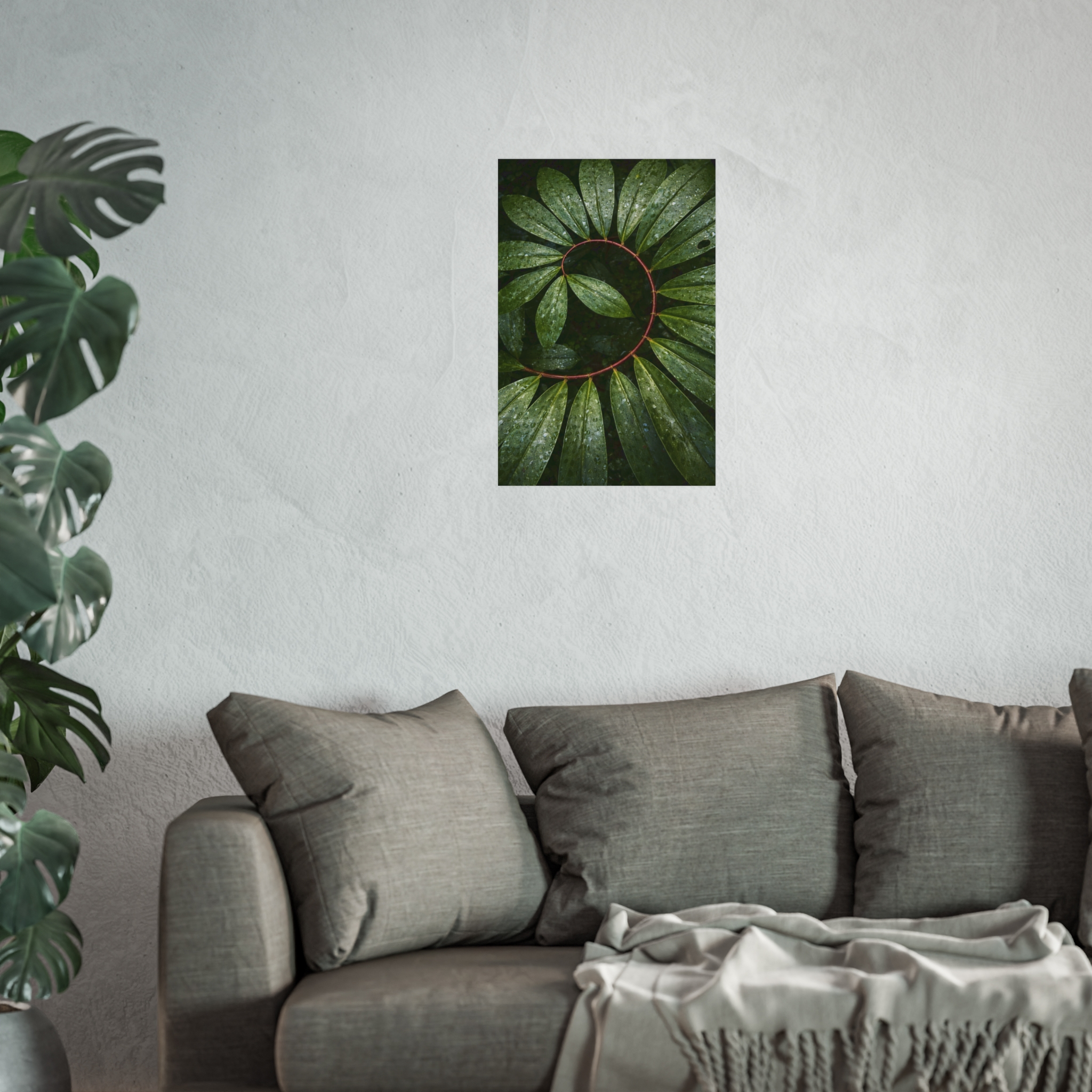 Verdant Halo — Botanical Wreath Fine Art Print - Image 8