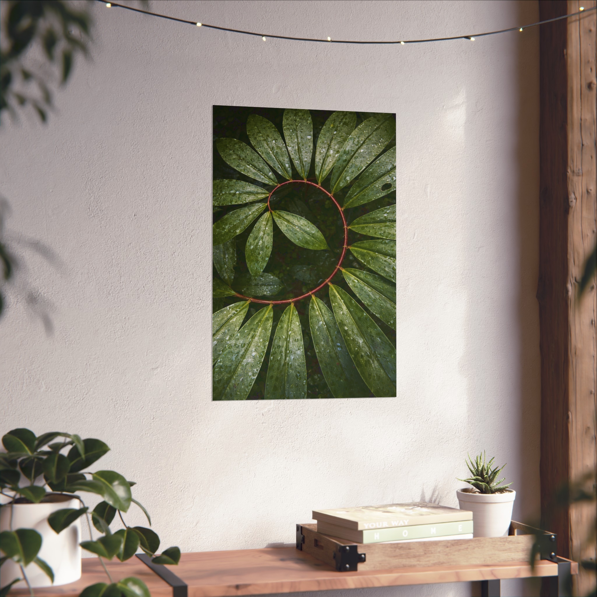 Verdant Halo — Botanical Wreath Fine Art Print - Image 9