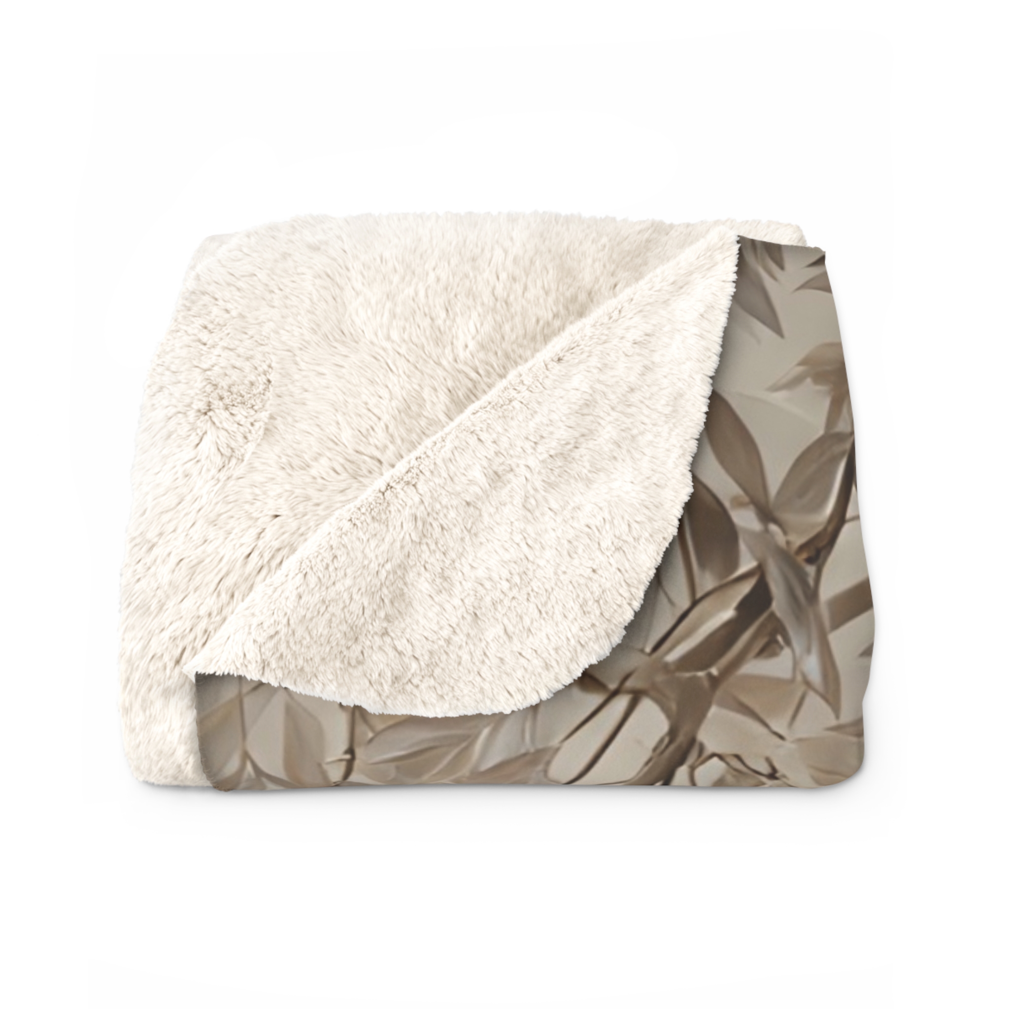 Weeping Willow Sherpa Blanket – Serene Cosmic Botanical Throw - Image 6