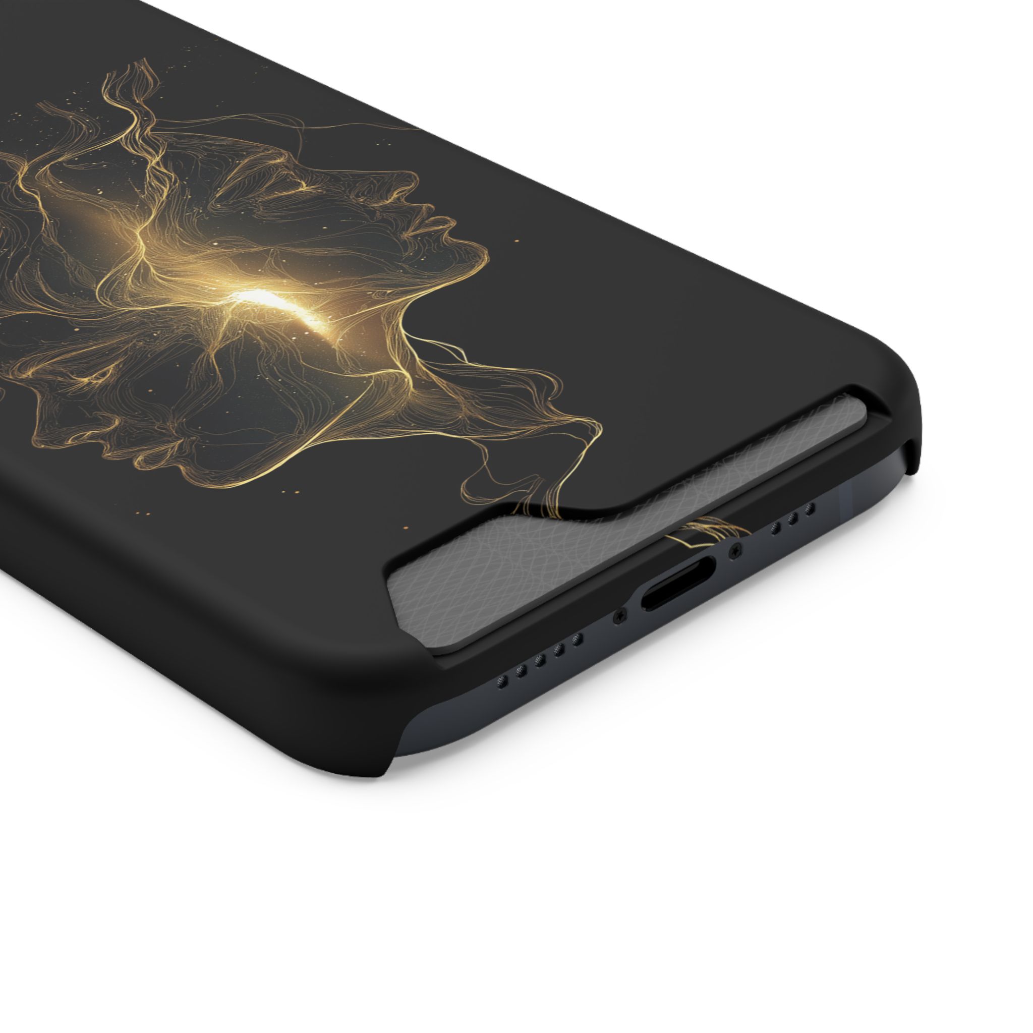 Gemini Zodiac Phone Case with Card Holder – Celestial Gold Twins - Image 30