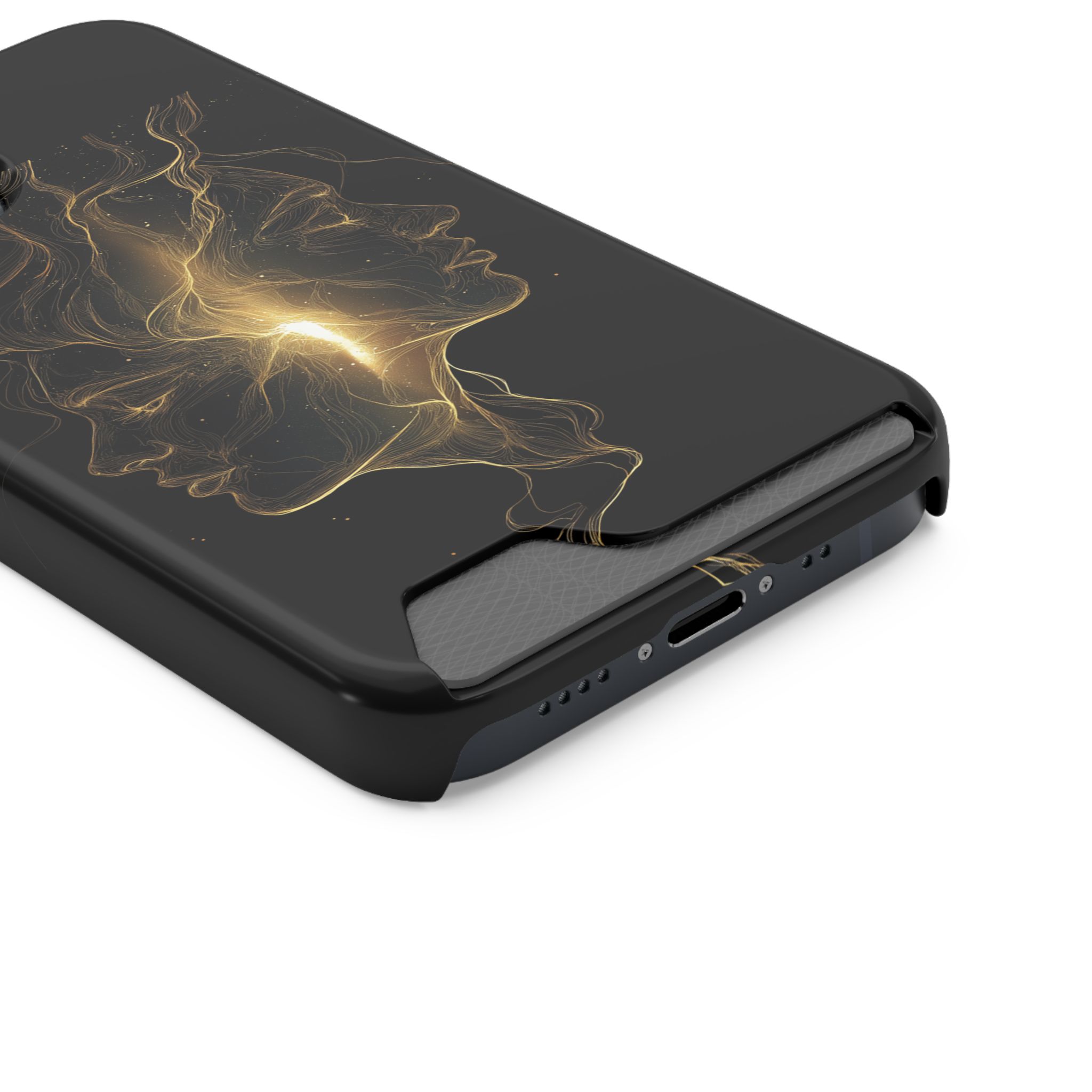Gemini Zodiac Phone Case with Card Holder – Celestial Gold Twins - Image 34