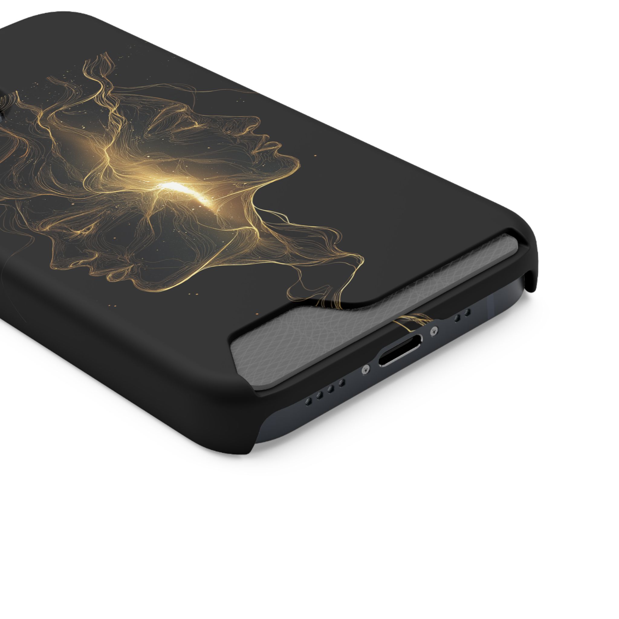 Gemini Zodiac Phone Case with Card Holder – Celestial Gold Twins - Image 38
