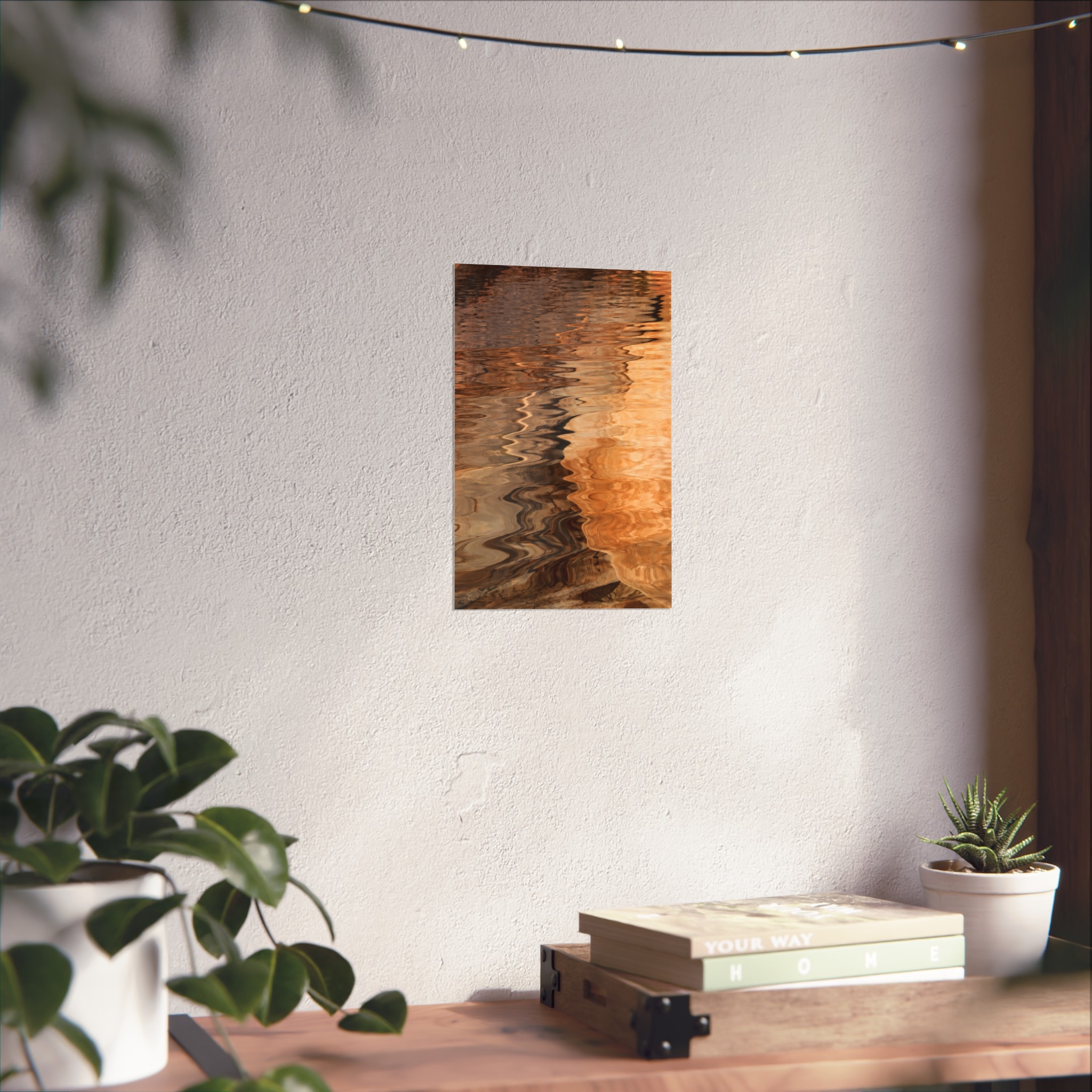 Liquid Gold — Water Reflection Fine Art Print - Image 3