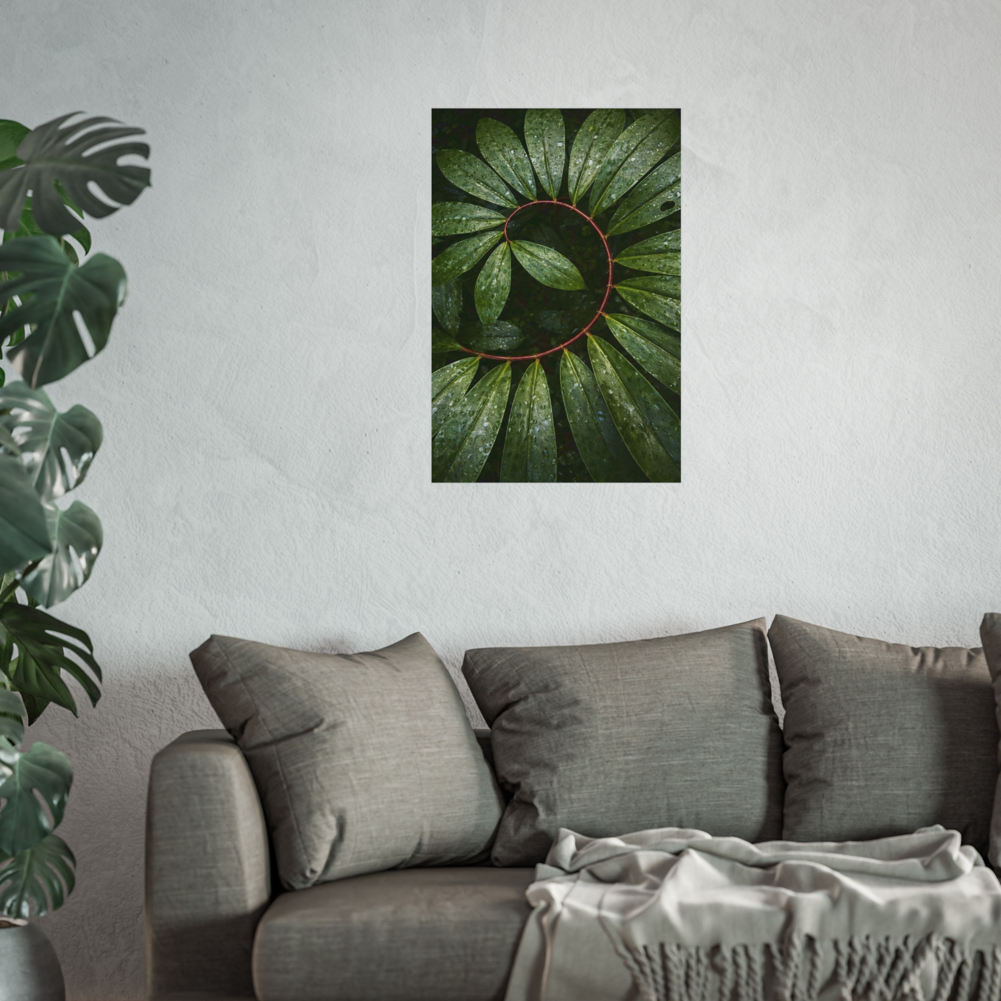 Verdant Halo — Botanical Wreath Fine Art Print - Image 11