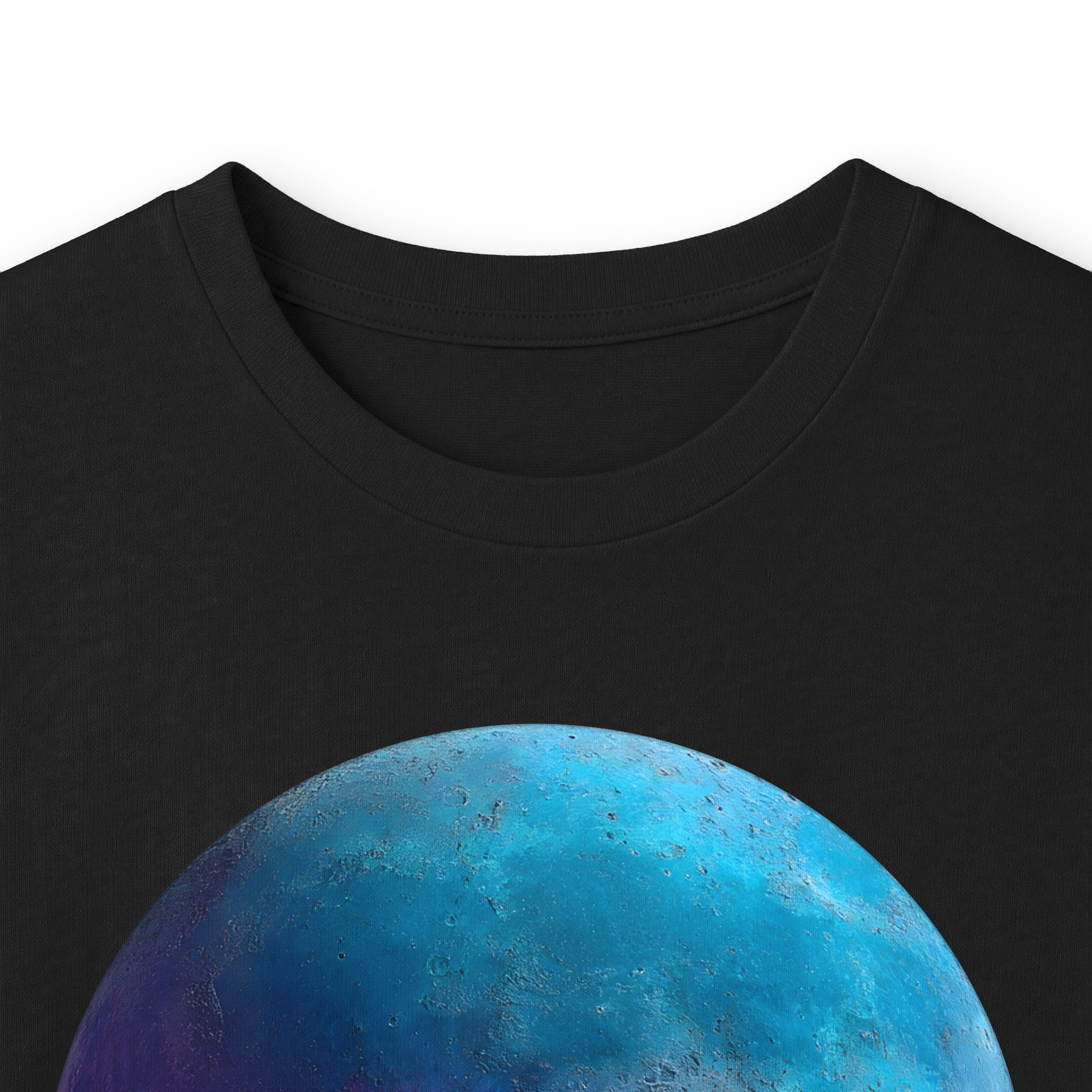 Iridescent Moon Long Sleeve Tee – Cosmic Celestial Art - Image 3