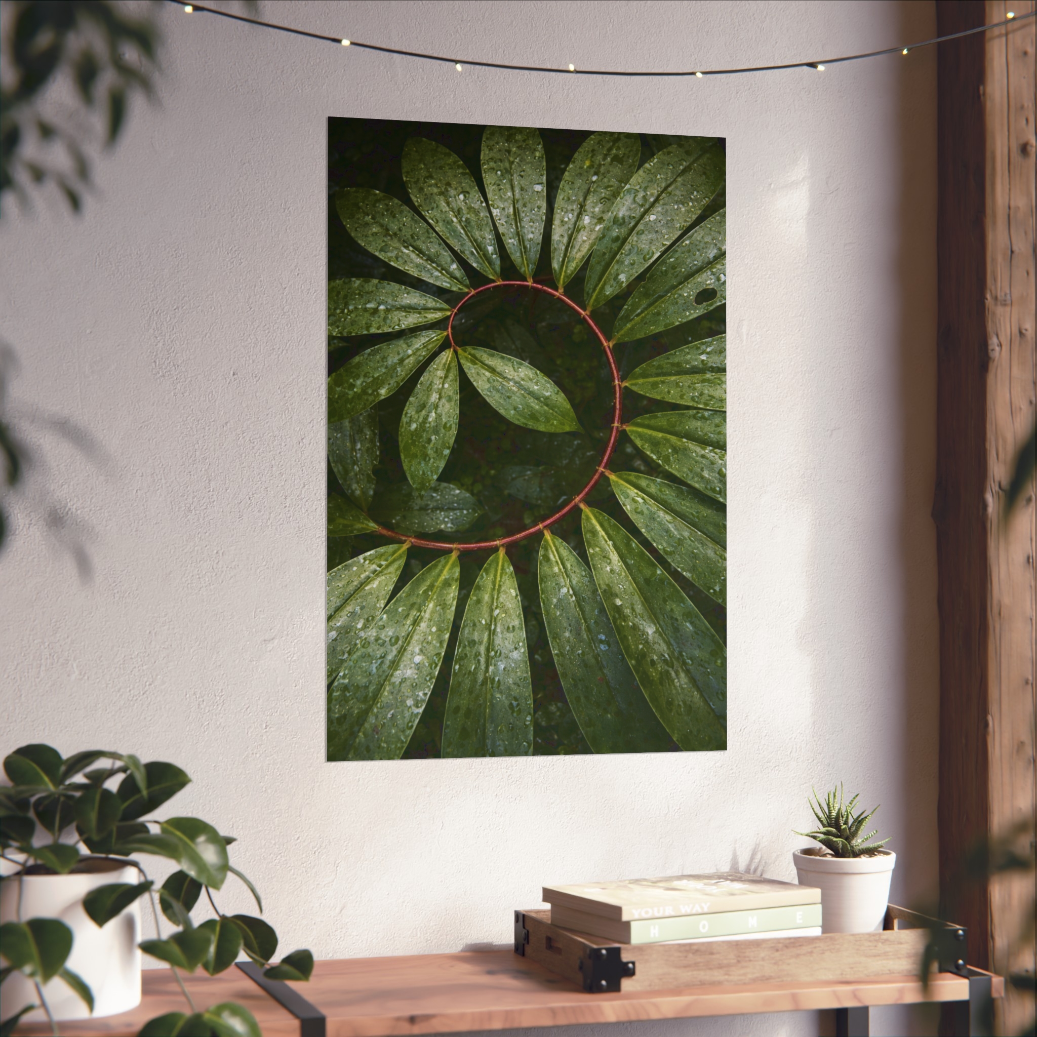 Verdant Halo — Botanical Wreath Fine Art Print - Image 12