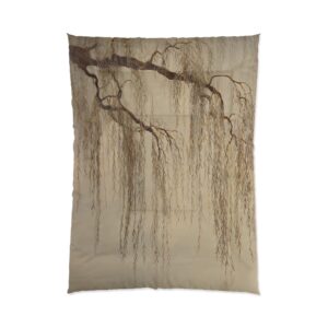 Golden Willow Comforter – Dreamy Misty Lake